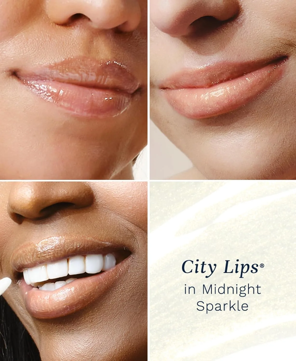 Блеск для губ City Beauty City Lips Plumping Lip Gloss - сияющий блеск для более полных и молодых губ | Увлажняющее и разглаживающее средство для губ с гиалуроновой кислотой, Midnight Sparkle — фото 2