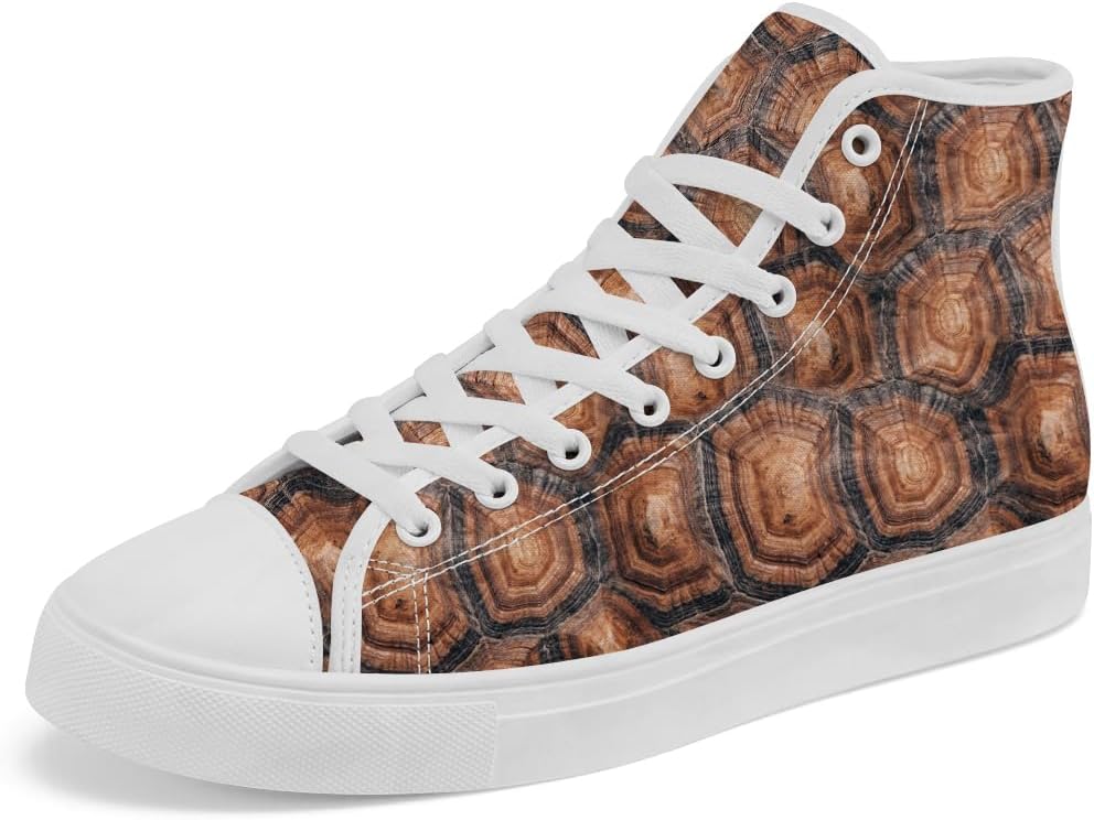 

Кеды Chebing Turtle высокие на шнуровке из холщовой ткани, повседневная обувь для мужчин и женщин, 615 Brown