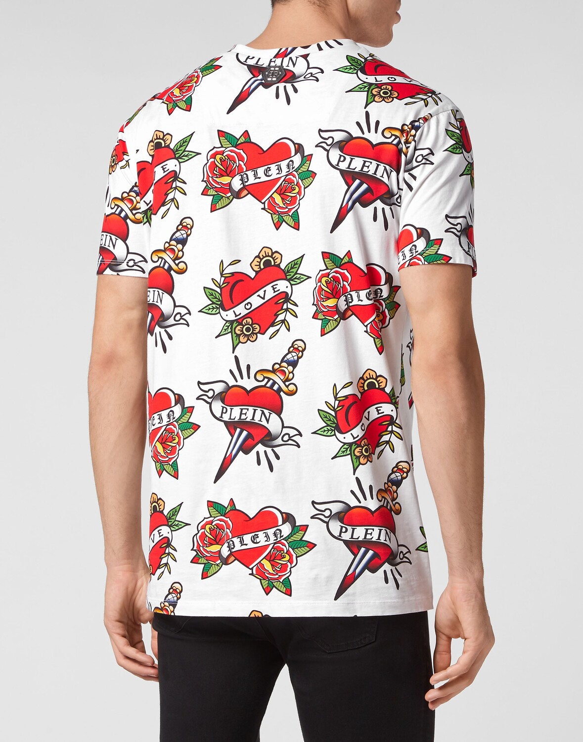 

Футболка с круглым вырезом SS Love Philipp Plein, цвет White / Multicolored