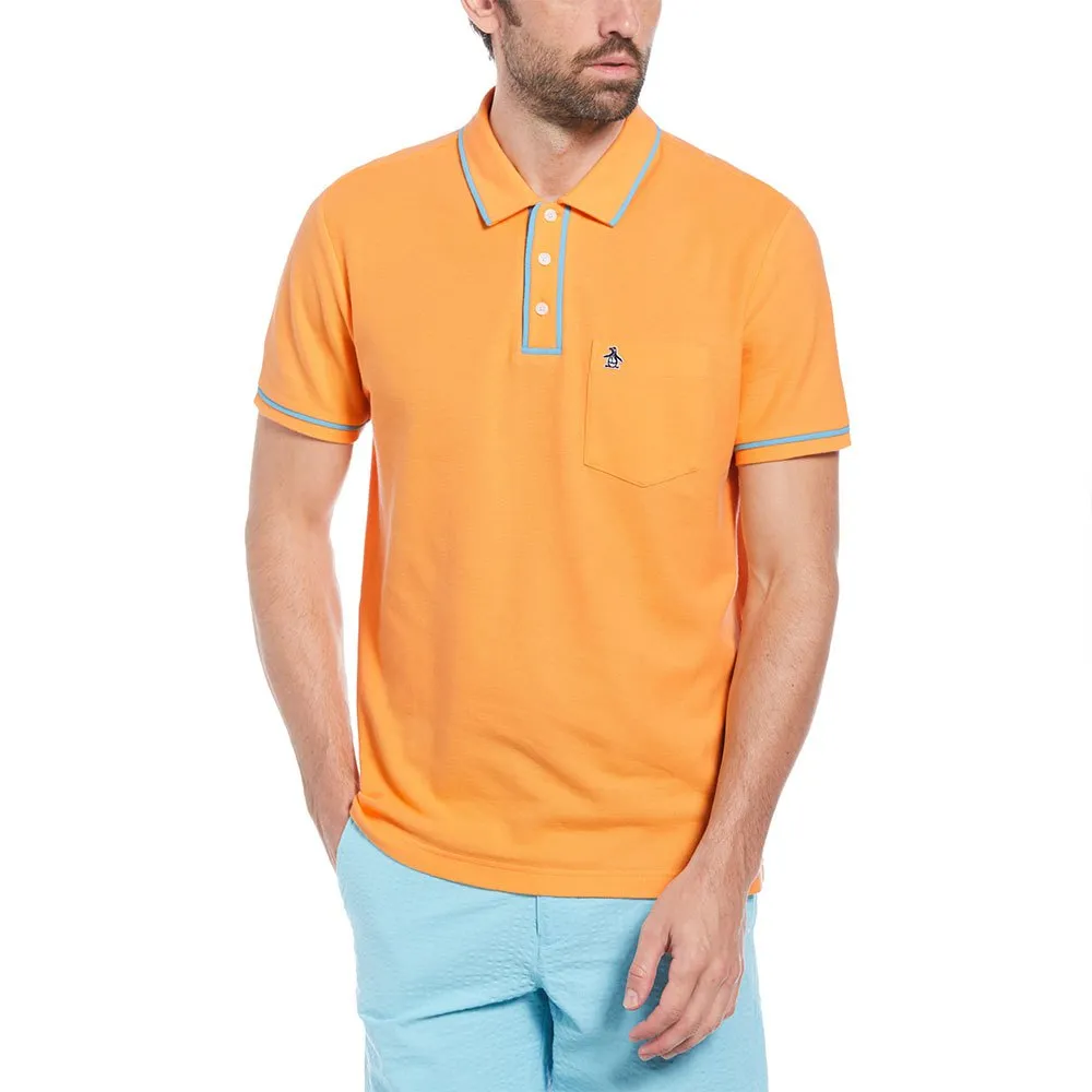 

Поло Original Penguin Earl Org Pique Sticker Pete, оранжевый