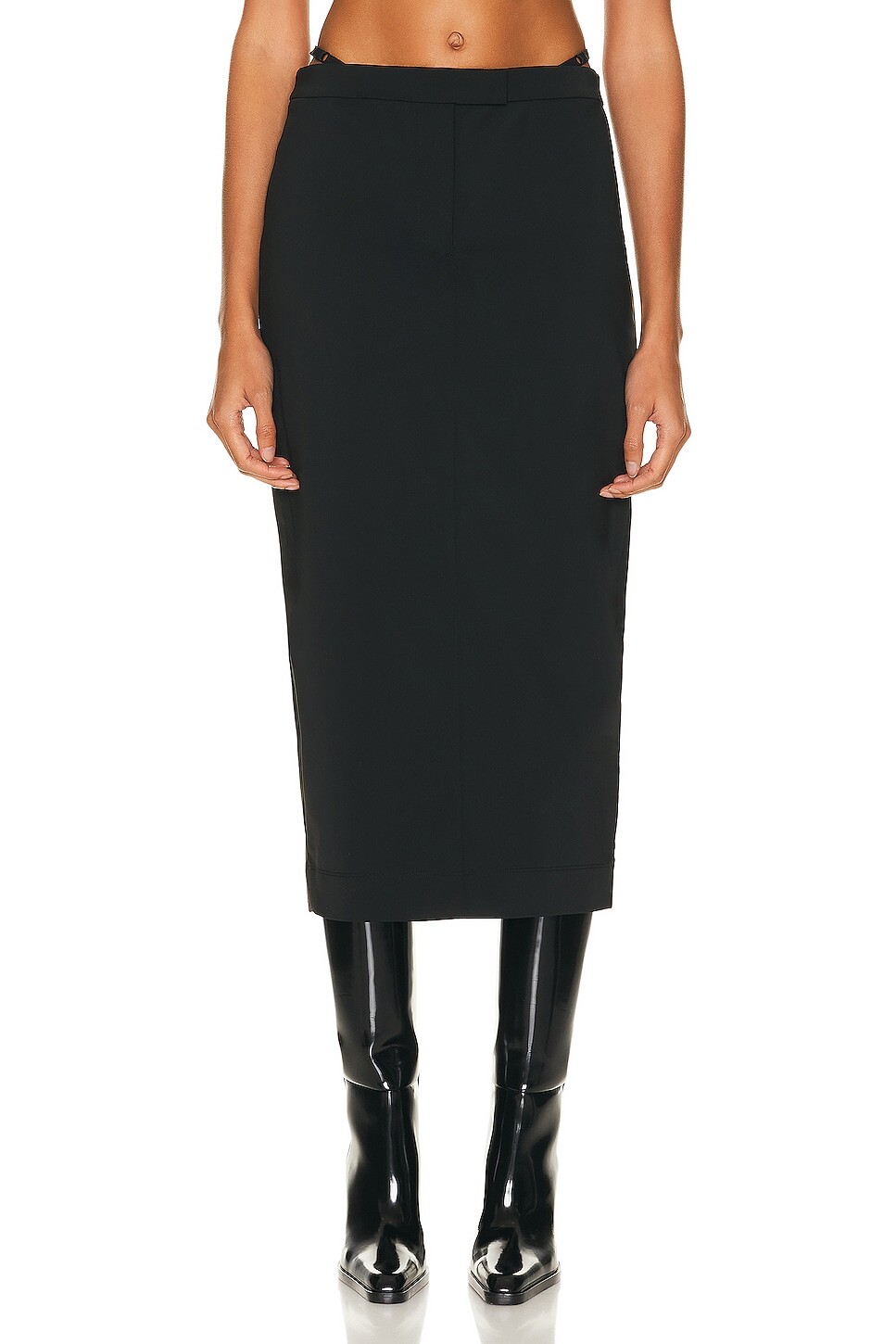 

Юбка Alexander Wang Fitted G String Long, черный
