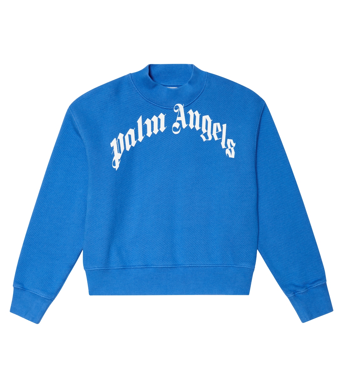 

Хлопковая толстовка с логотипом Palm Angels Kids, Light Blue White