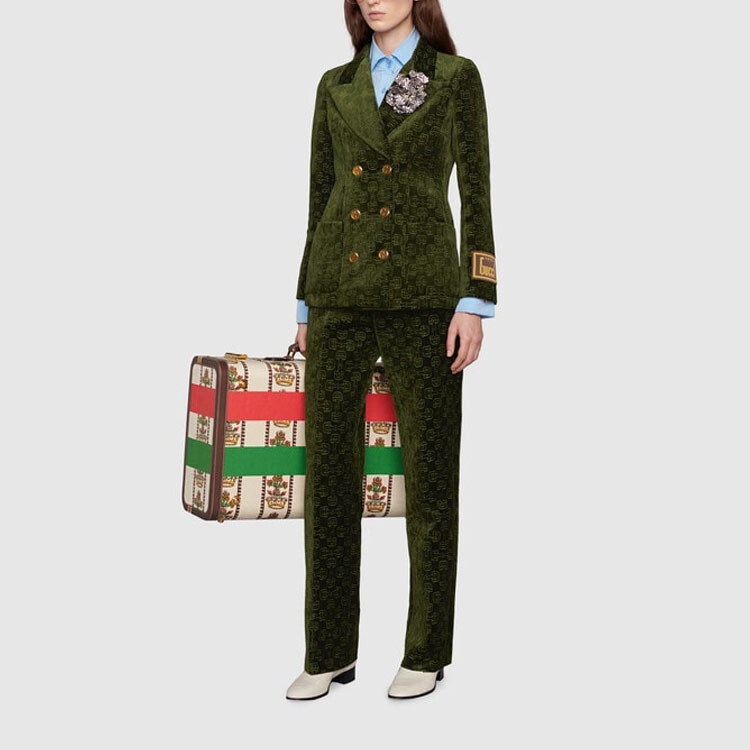Брюки женские Gucci, зеленый — фото 2