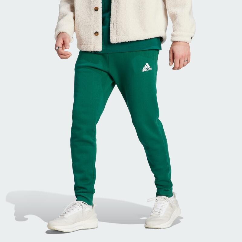 

Флисовые брюки зауженного кроя Essentials стандартного размера ADIDAS, цвет verde