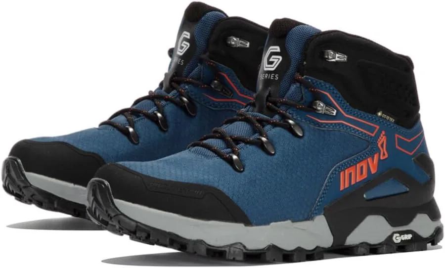 

Мужские походные ботинки INOV8 Roclite Pro G 400 GTX V2, темно-синий/черный/оранжевый