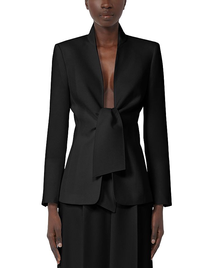 

Жакет с завязками Ghiotto Max Mara, черный
