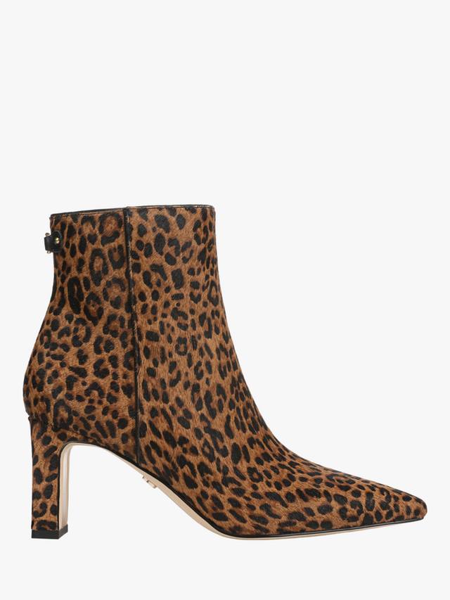 Saige кожаные ботинки на шпильке с леопардовым принтом Sam Edelman