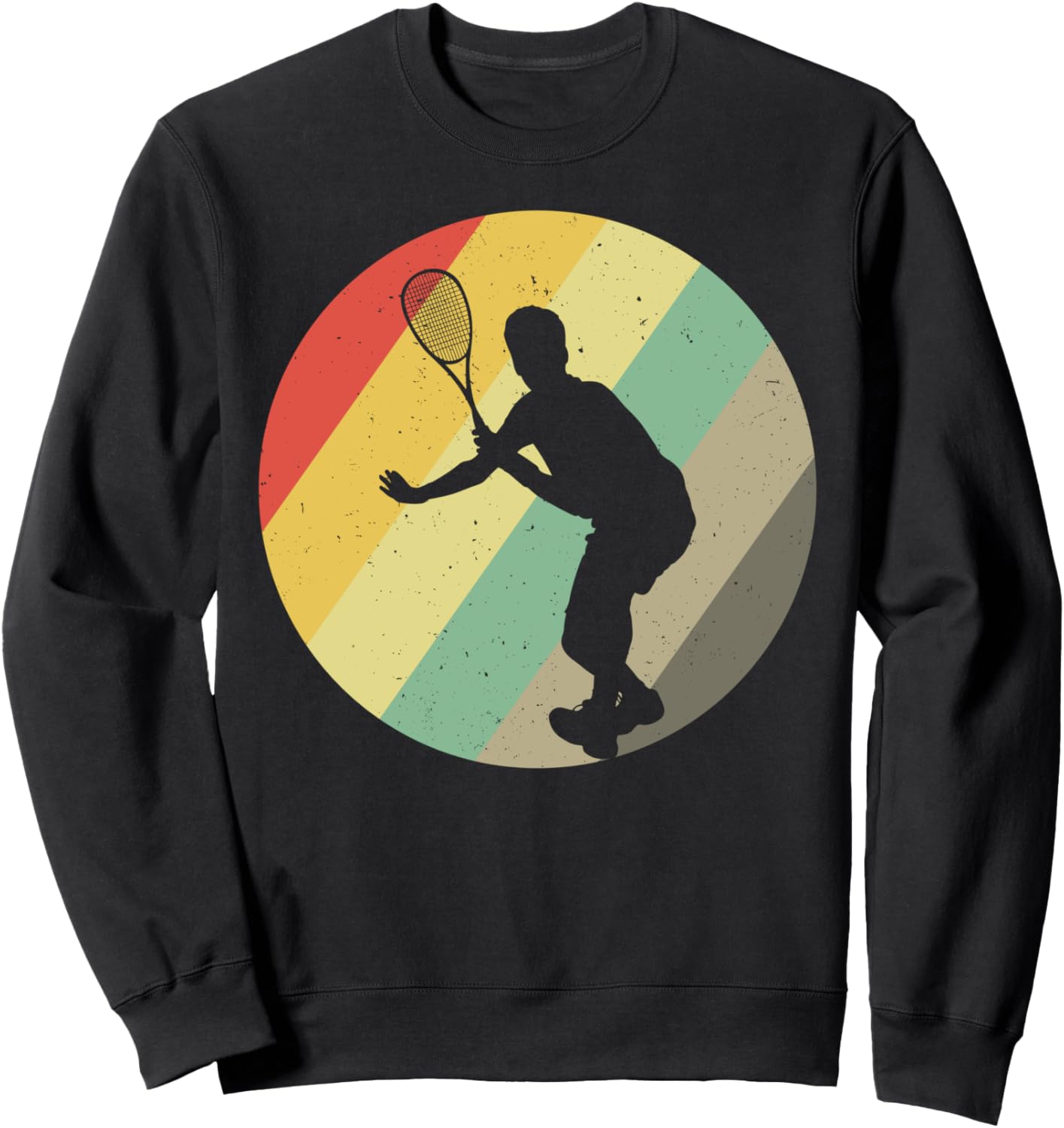 

Ретро-толстовка для игрока в сквош в стиле ретро Squash Designs, черный