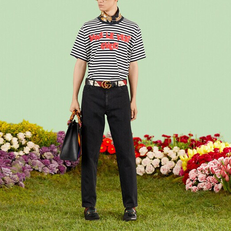 Футболка GUCCI Мужская, Chinese New Year, Black/White — фото 2