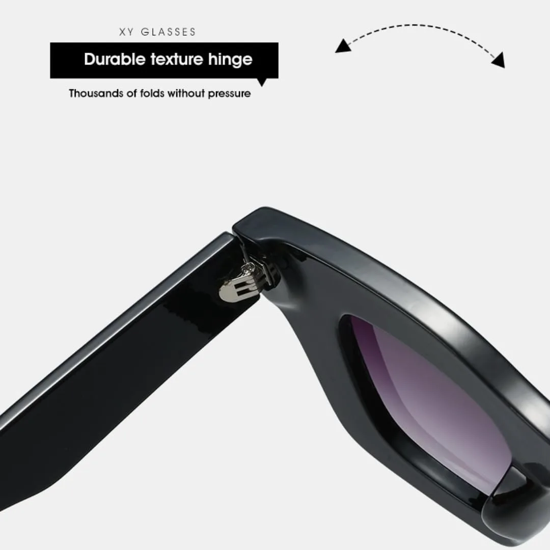 

Уникальные квадратные солнцезащитные очки для женщин и унисекс, цветные, в стиле ретро, ​​модные, мужские, с защитой от УФ-излучения UV400 UATXTAU, Orange Tea