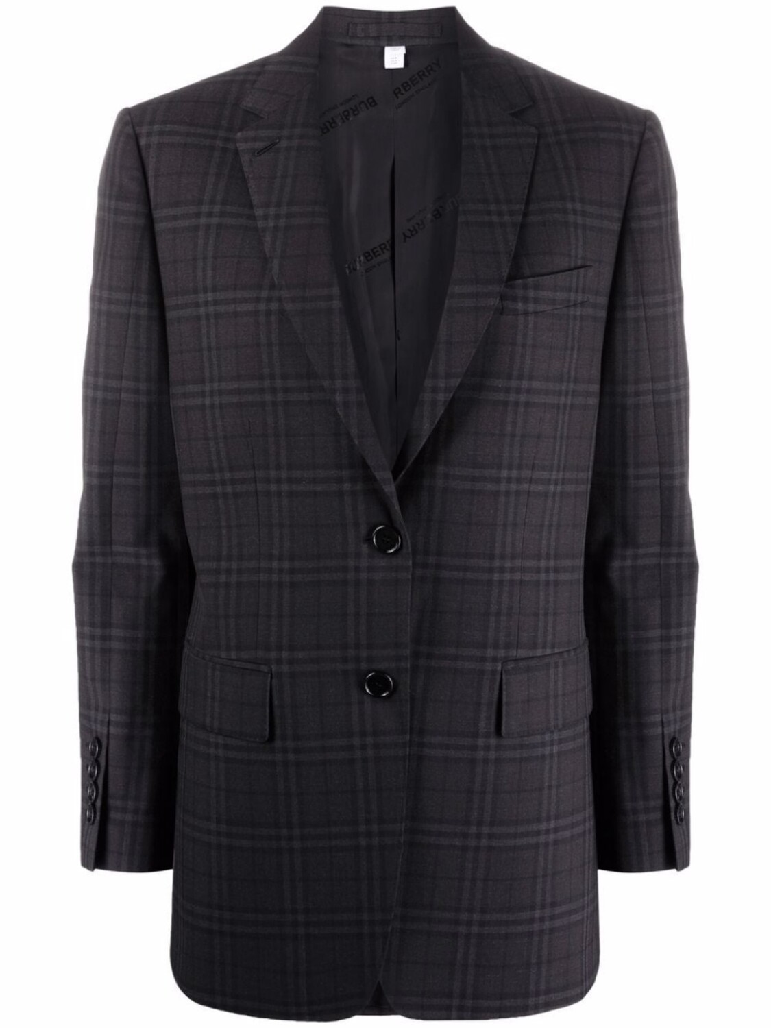 

Burberry блейзер в клетку, черный