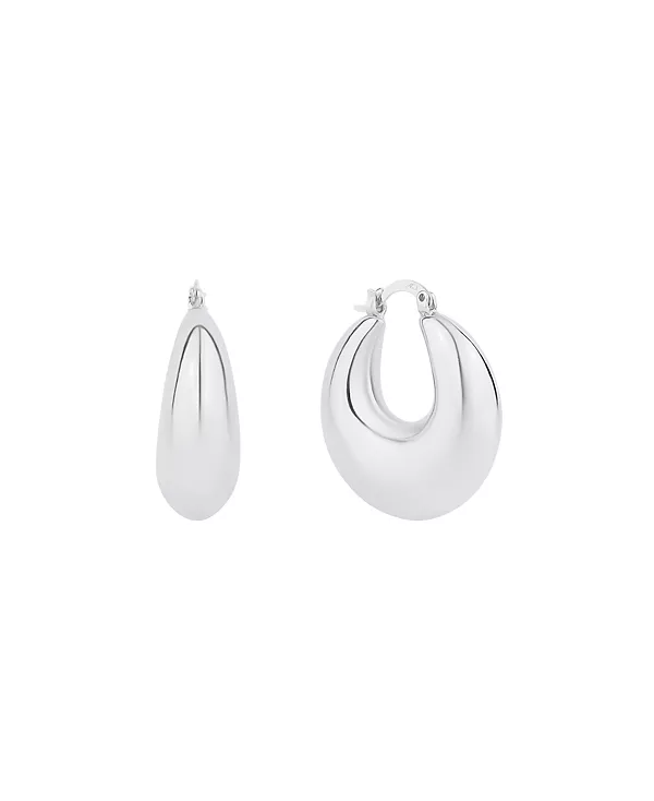 

Серьги-Кольца с 18-каратным золотым или серебряным покрытием And Now This, silver