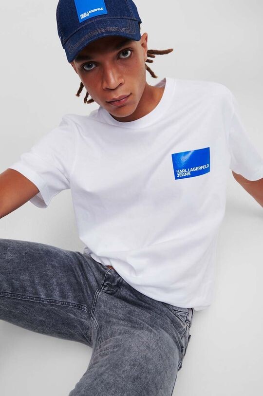 

Хлопковая футболка Karl Lagerfeld Jeans, белый