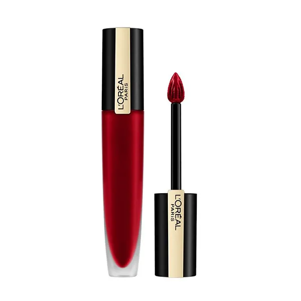 

Жидкая помада Rouge Signature L'Oreal, цвет i savor