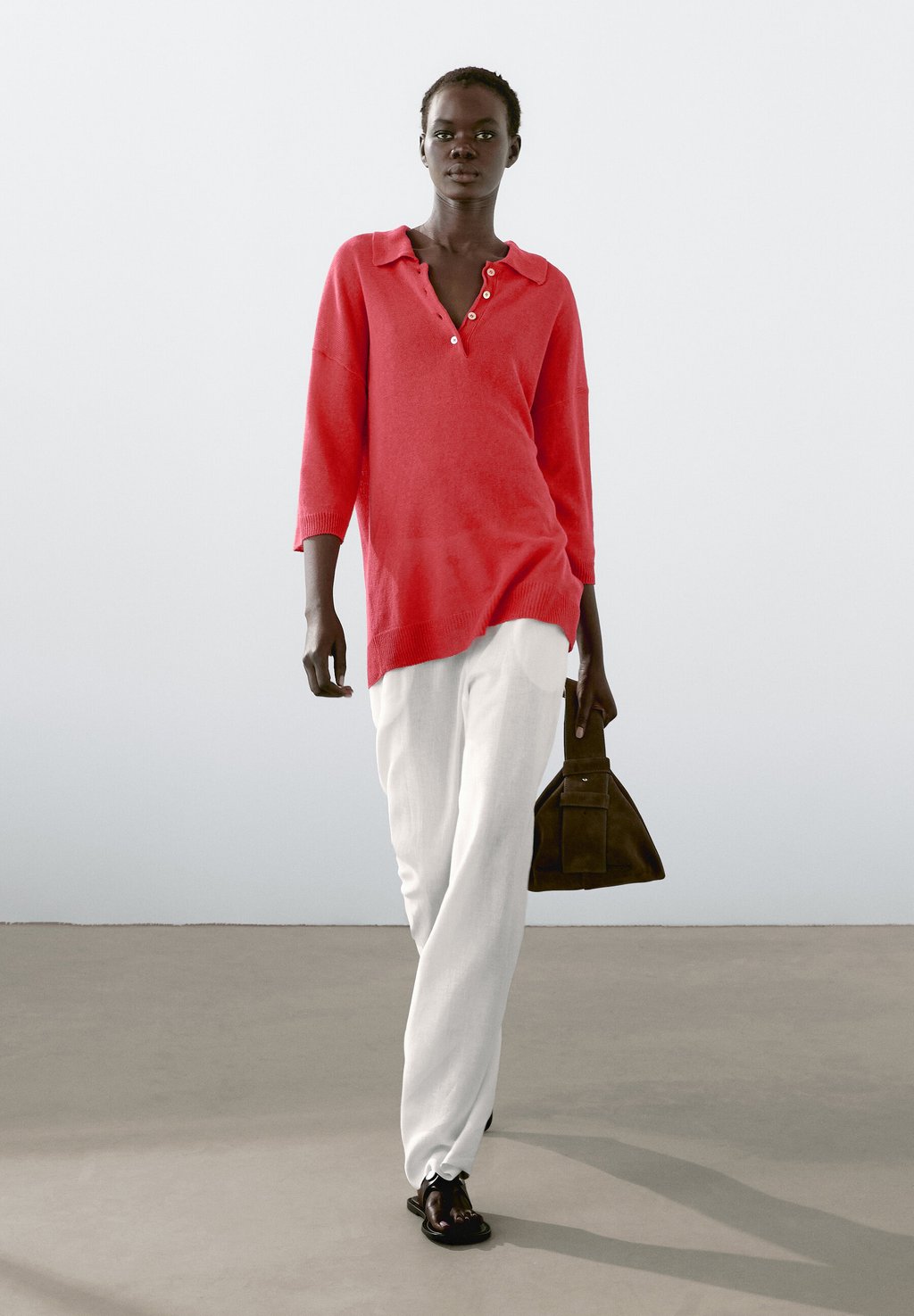 

Рубашка поло Massimo Dutti, красный