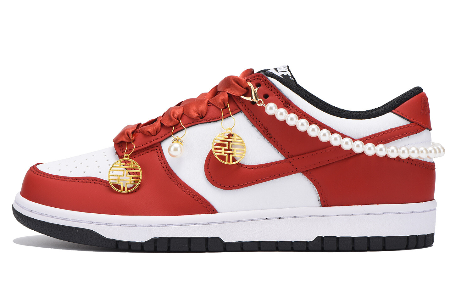 

Кроссовки для скейтбординга Dunk женские с низким верхом True Red Nike, красный