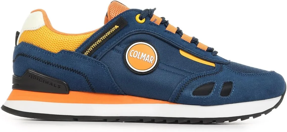 Кроссовки Colmar Travis Sport Colors, темно-синий/желтый/оранжевый