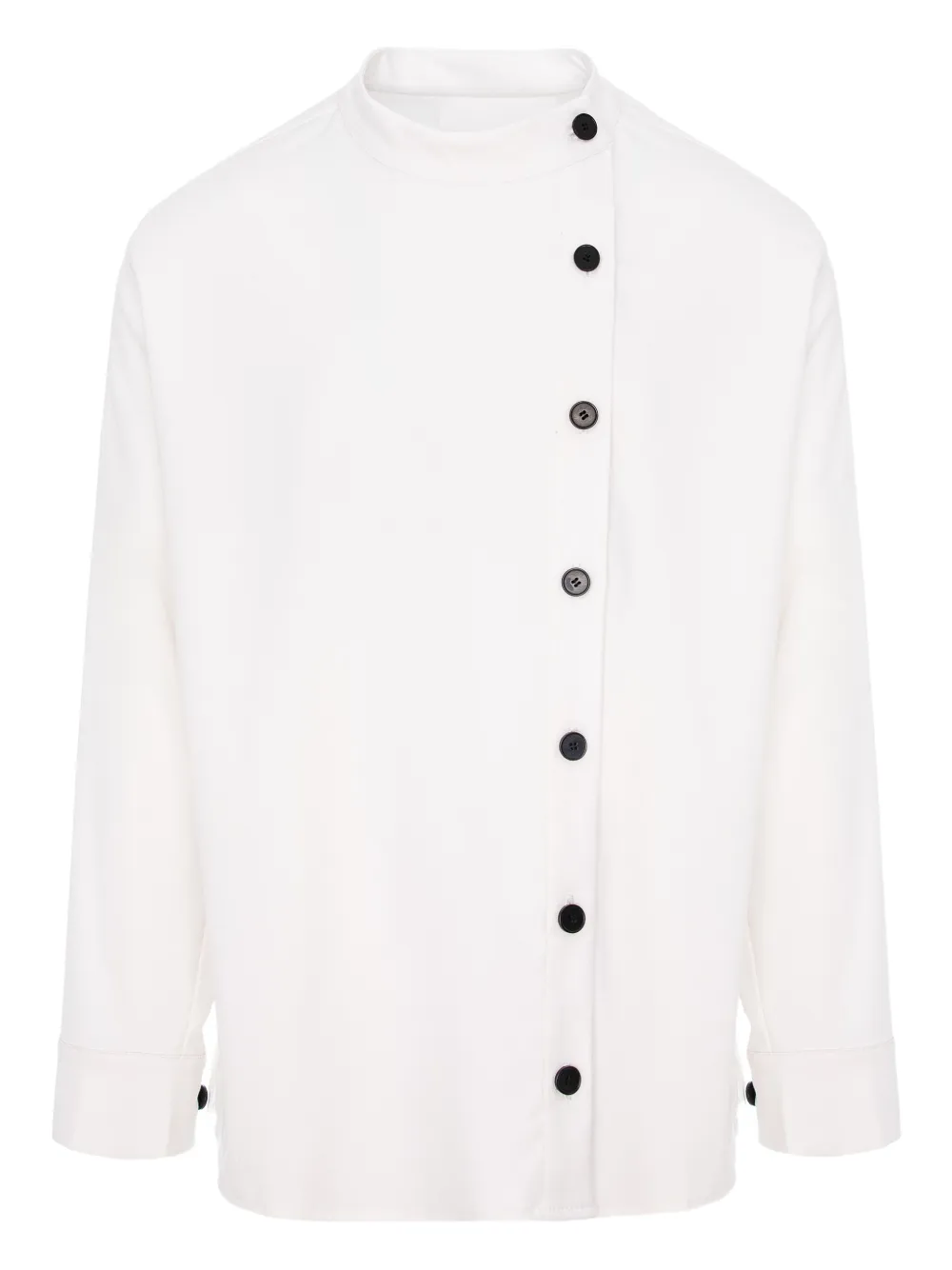 

Рубашка с воротником-стойкой на пуговицах Hamza, белый