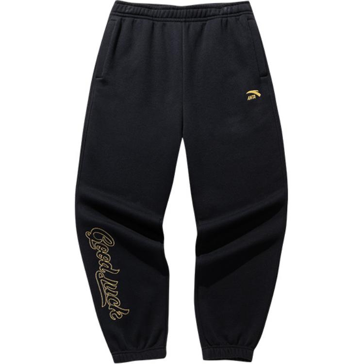 

Спортивные штаны мужские базовые black/gold ANTA, черный/золотой