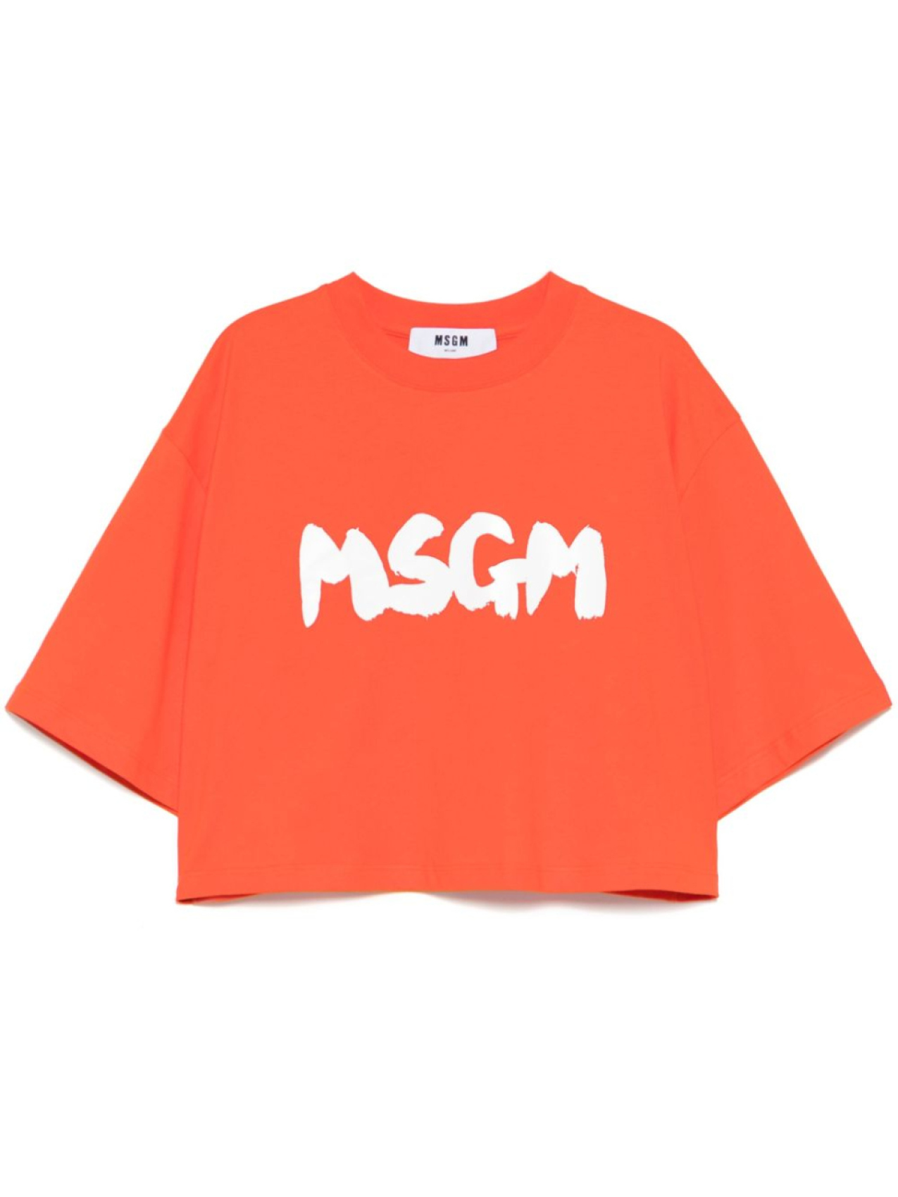 

MSGM футболка с логотипом, красный