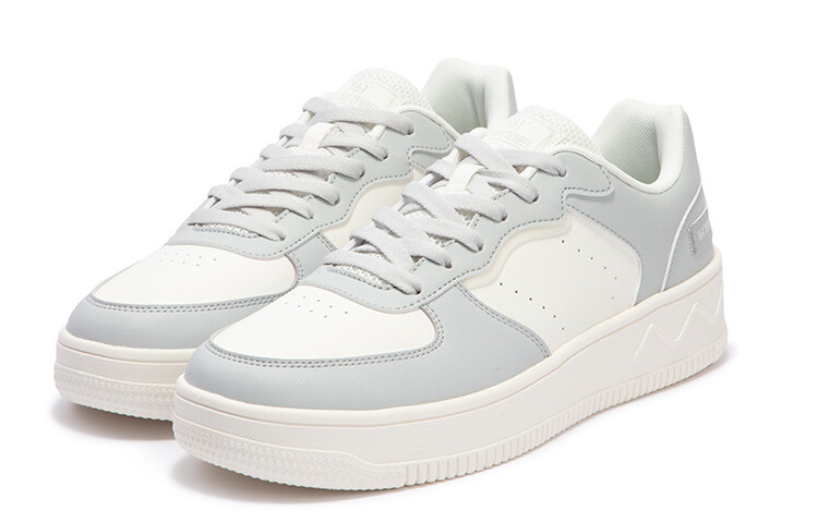 Кроссовки 361° Air Force One Skateboarding Shoes Men Low-top Feather White/photon Gray, белый/серый — фото 3