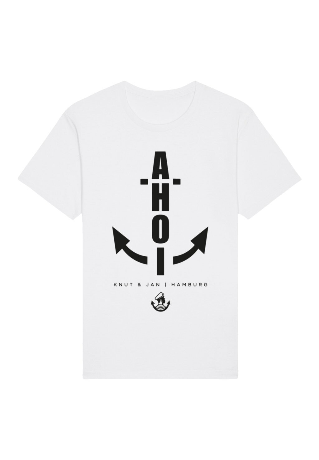 

Футболка с принтом AHOI ANKER KNUT JAN HAMBURG F4NT4STIC, белый