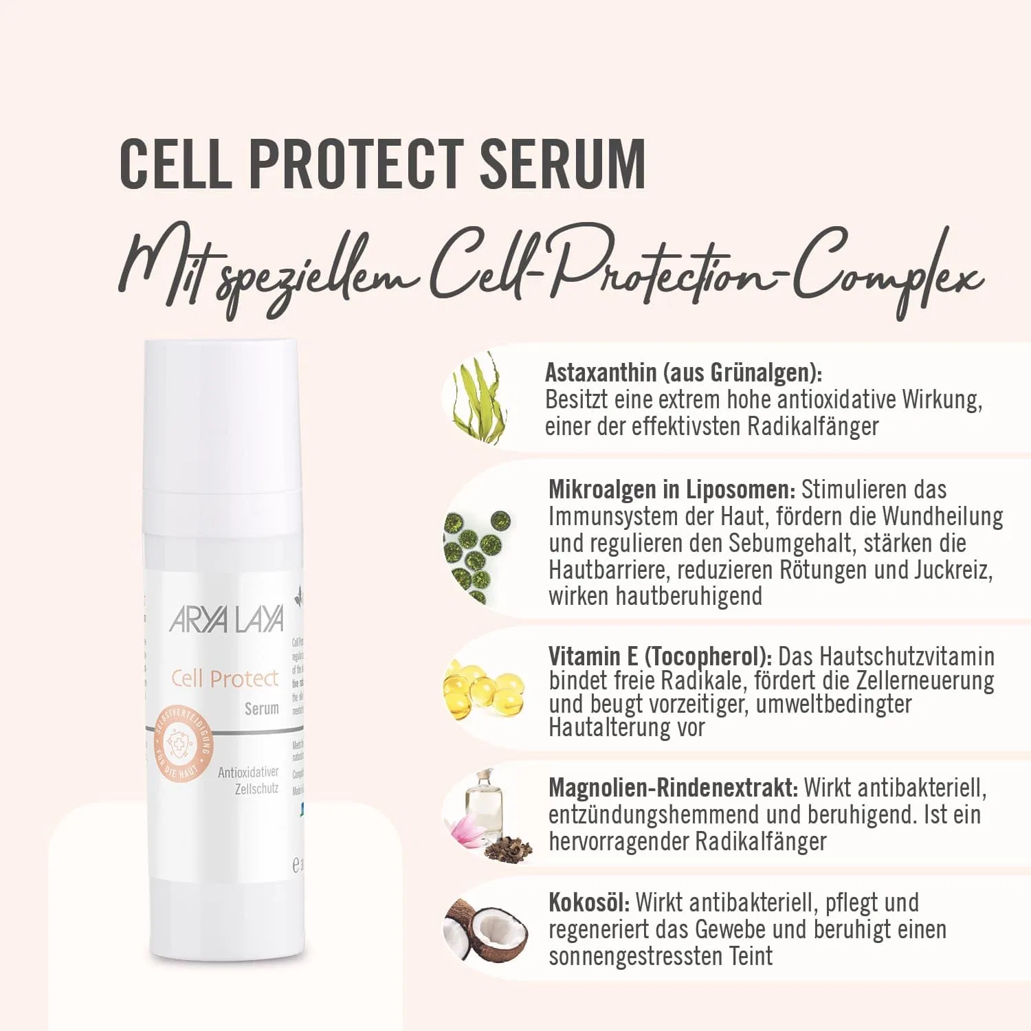 Сыворотка Arya laya — Для лица Cell Protect Serum от, 30 мл — фото 2