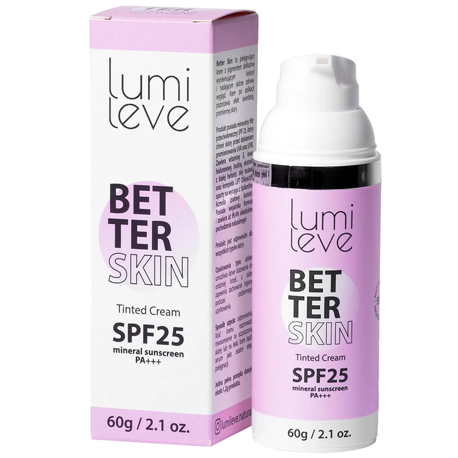 

Крем-краска с фильтром spf25 Lumileve Better Skin Tinted Cream, 60г