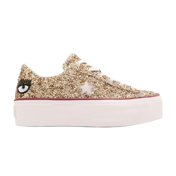 

Кроссовки Converse Chiara Ferragni x Wmns One Star Platform Ox 'Gold Glacier Blue', золотой