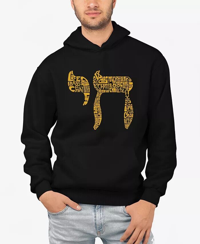 

Chai - Мужская толстовка с капюшоном Word Art LA Pop Art, черный