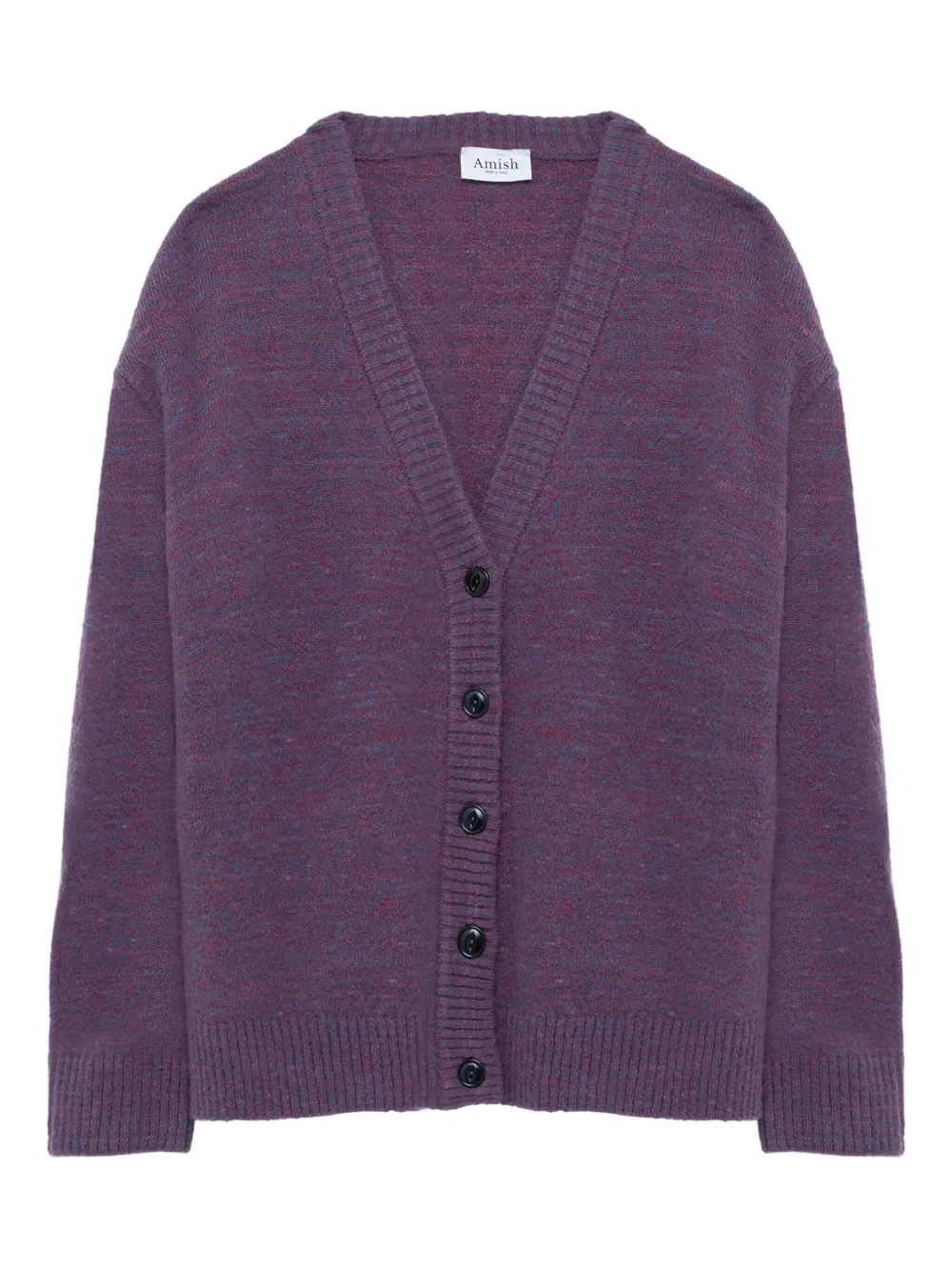 

Кардиган с V-образным вырезом на пуговицах Amish, фиолетовый