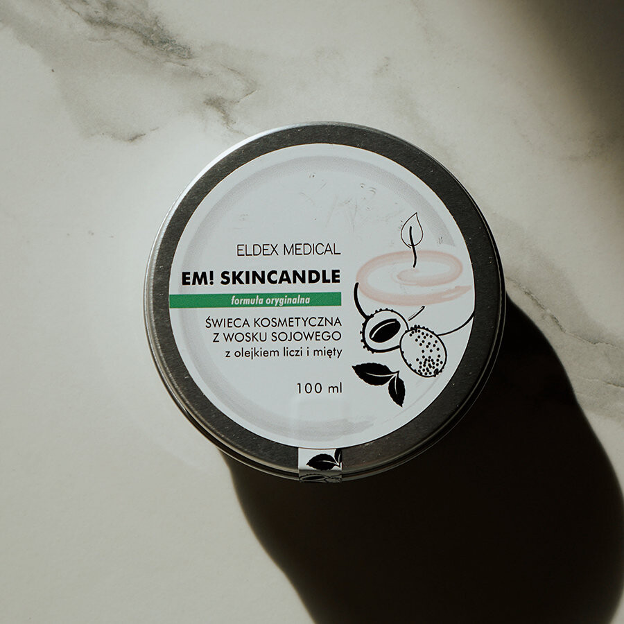 ЭМ! SKINCANDLE, косметическая соевая свеча с маслом личи и мяты, 100мл Eldex Medical — фото 2
