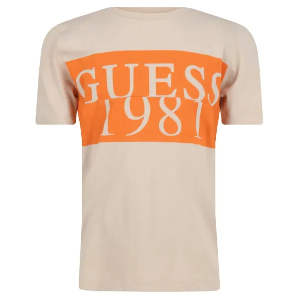 

Футболка стандартного кроя Guess, бежевый
