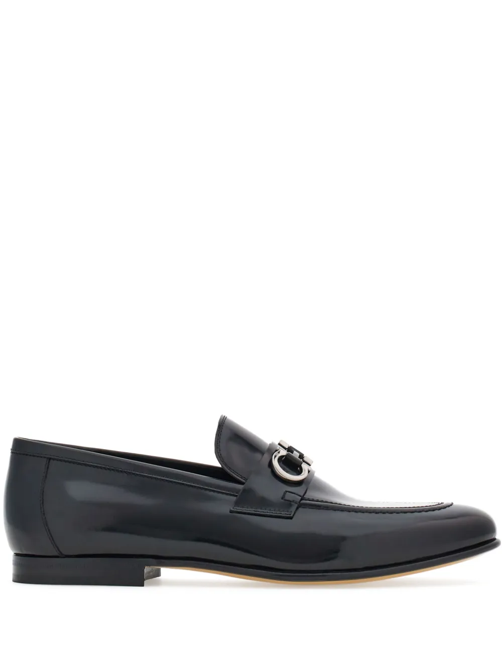 

Лоферы с пряжкой Gancini Ferragamo, черный