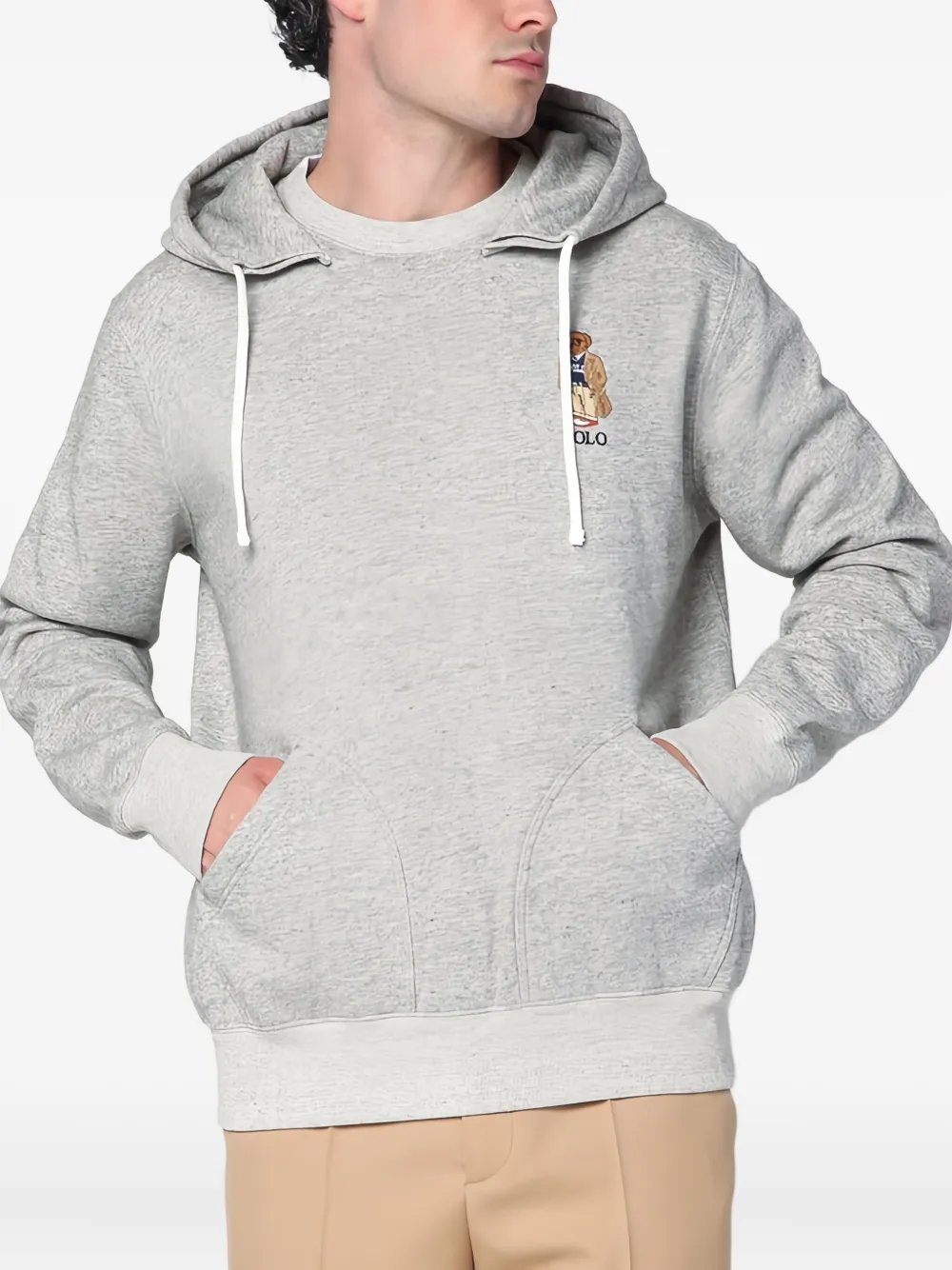 

Толстовка с вышитым логотипом POLO RALPH LAUREN, серый