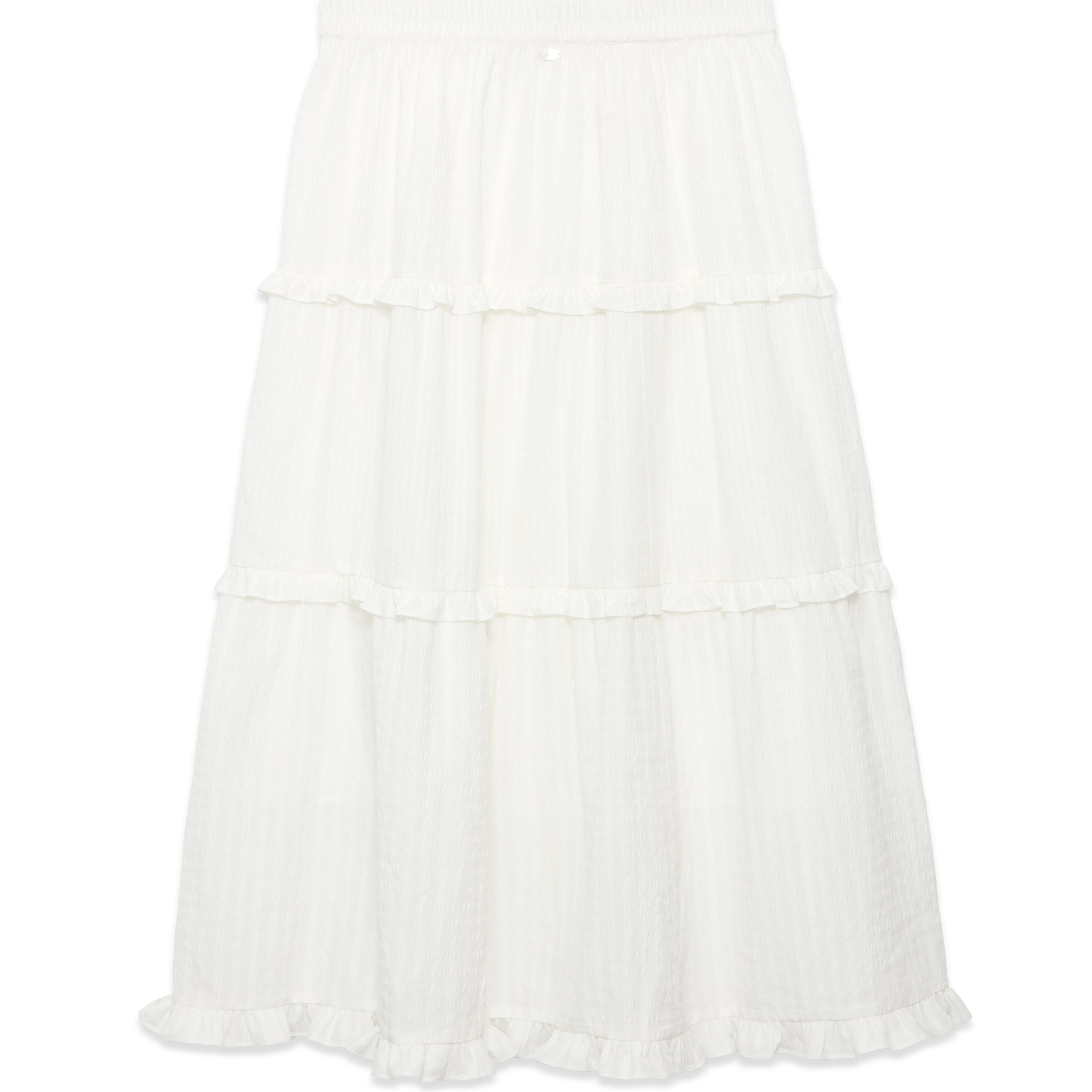 

Повседневная длинная юбка женская KIRSH, белый