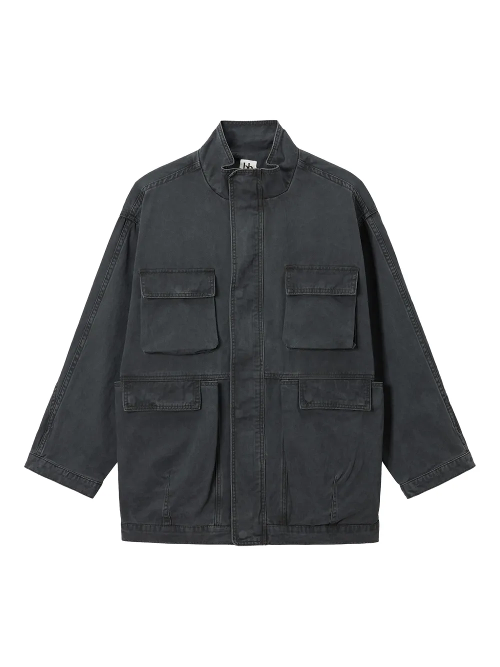 

Хлопковая куртка милитари с множеством карманов b+ab, черный