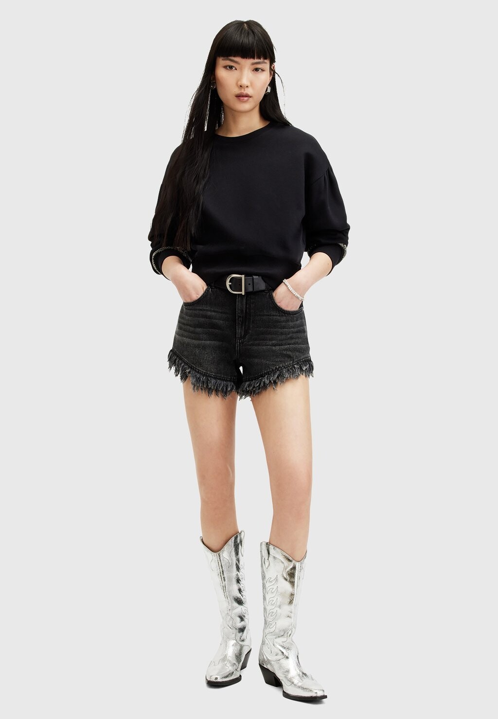 

Толстовка ROBIN AllSaints, черный
