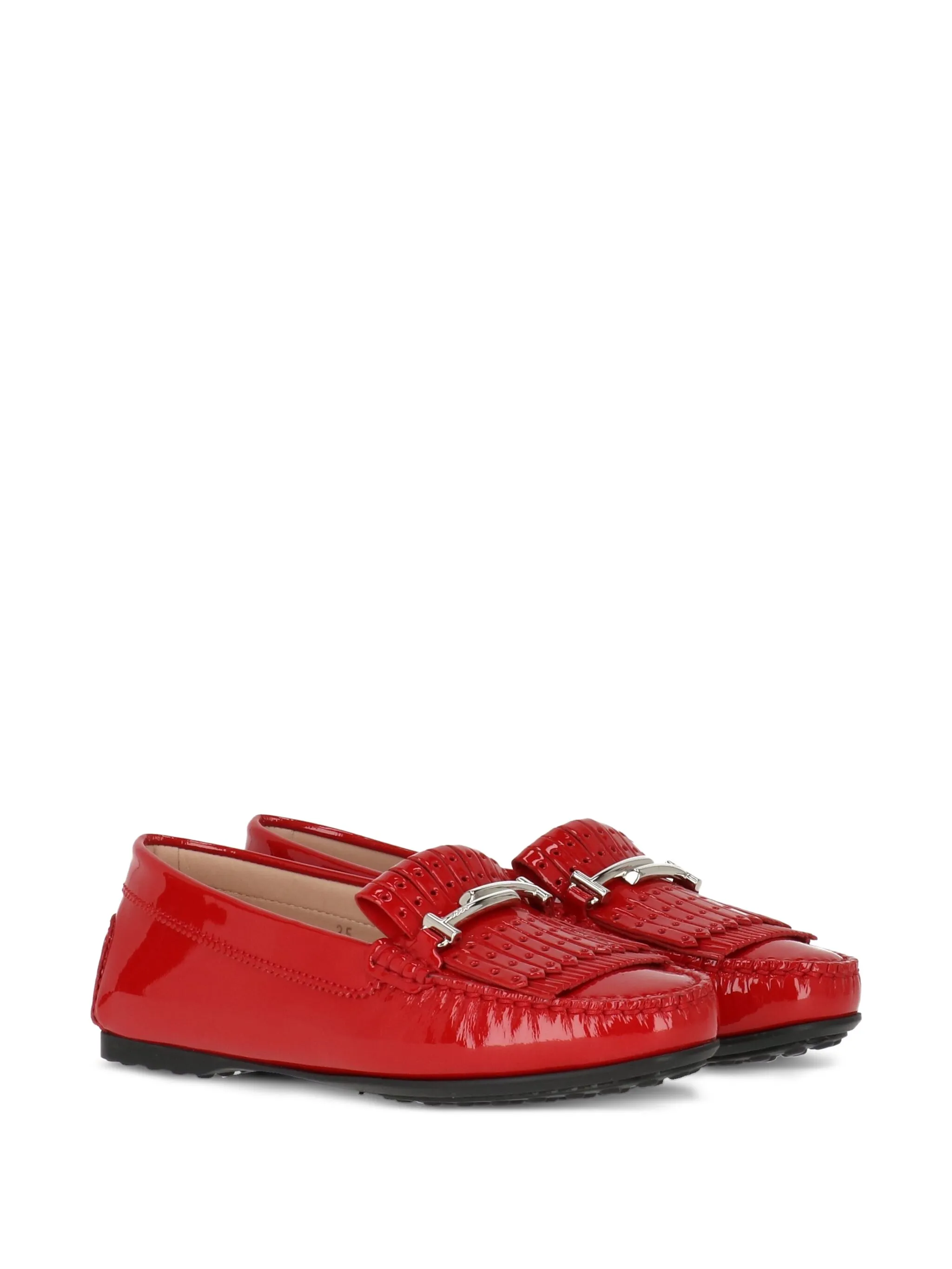 Лоферы с кисточками Tod'S, красный — фото 2