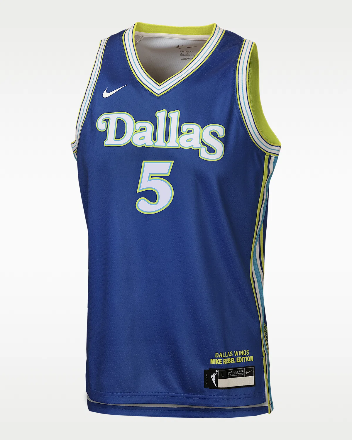 Детская большая майка Nike WNBA Paige Bueckers Dallas Wings Rebel Edition, Game Royal
