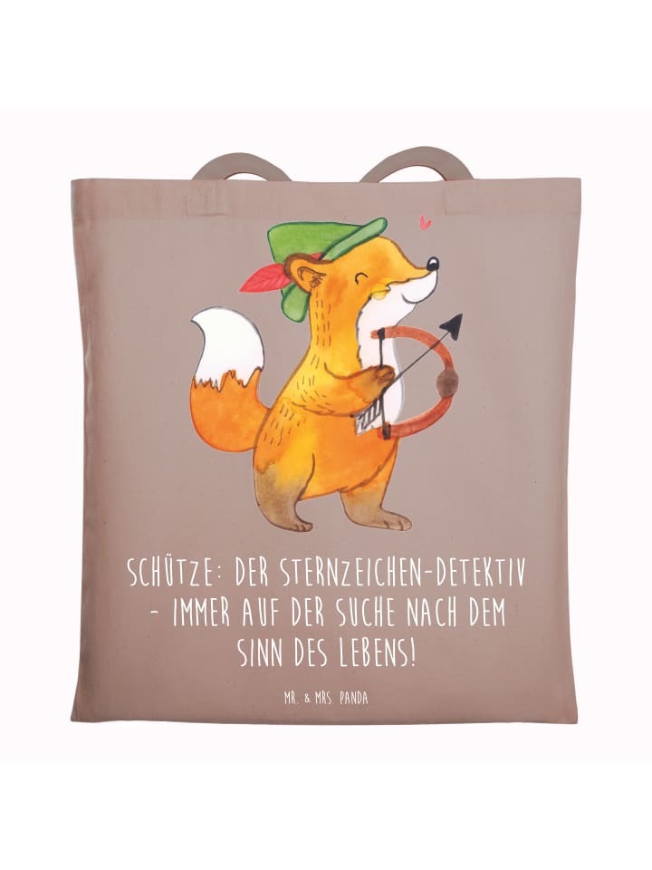 

Сумка через плечо Schützenblick с надписью пастельно-коричневого цвета Mr. & Mrs. Panda