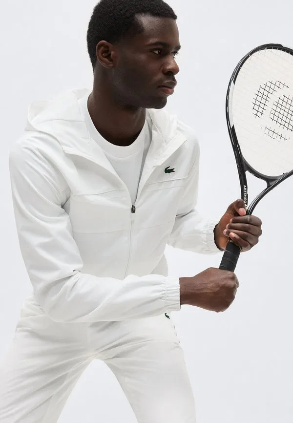 Теннисные спортивные штаны Lacoste Sport, White/Billiard Green — фото 4