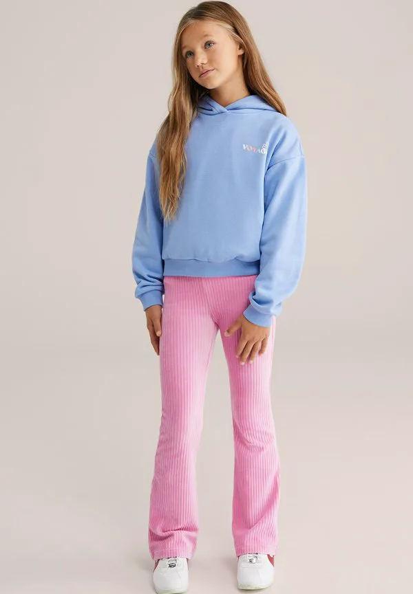 Расклешенные леггинсы We Fashion, Pink