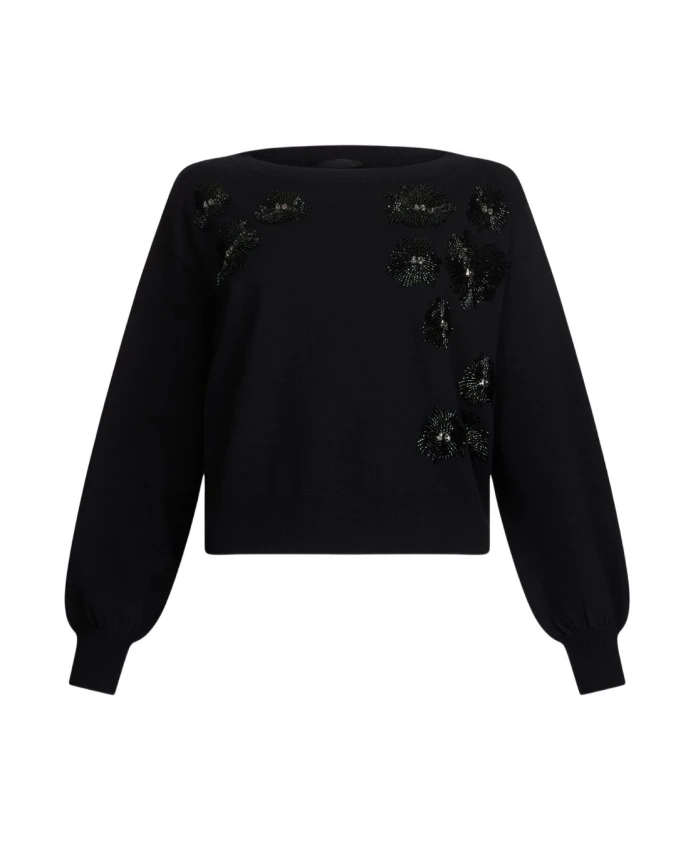 

Стильный черный свитер осень-зима 2025 Liu Jo, черный