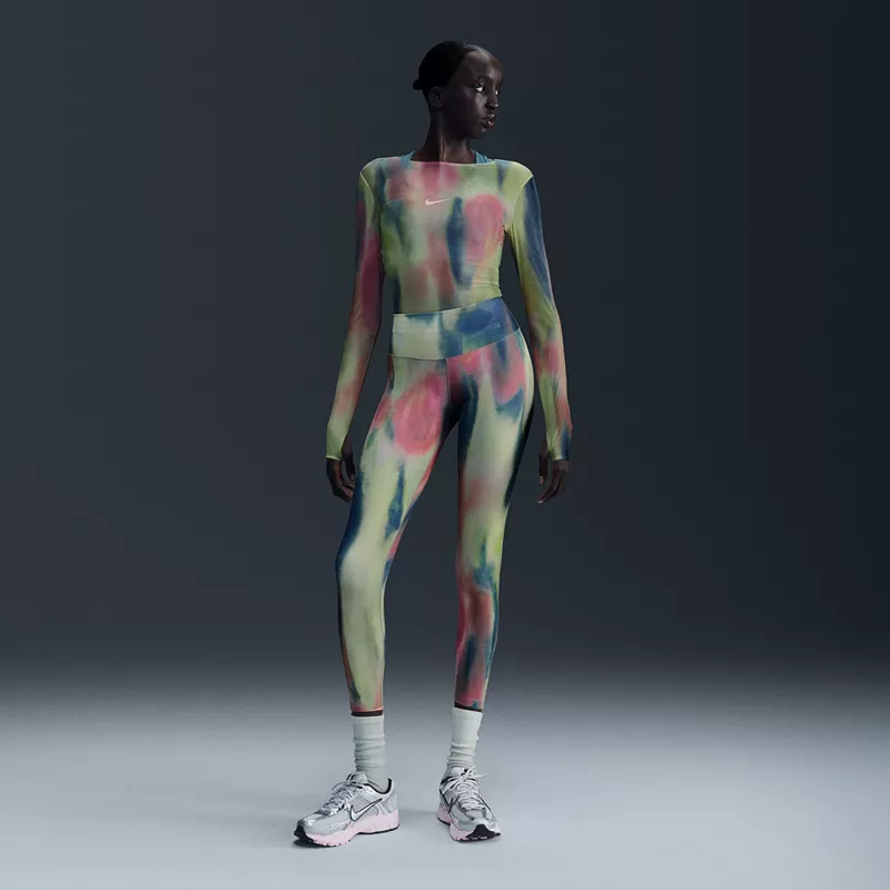 

Женские леггинсы Nike Artist Collection с высокой талией размером 7/8, цвет Aster Pink