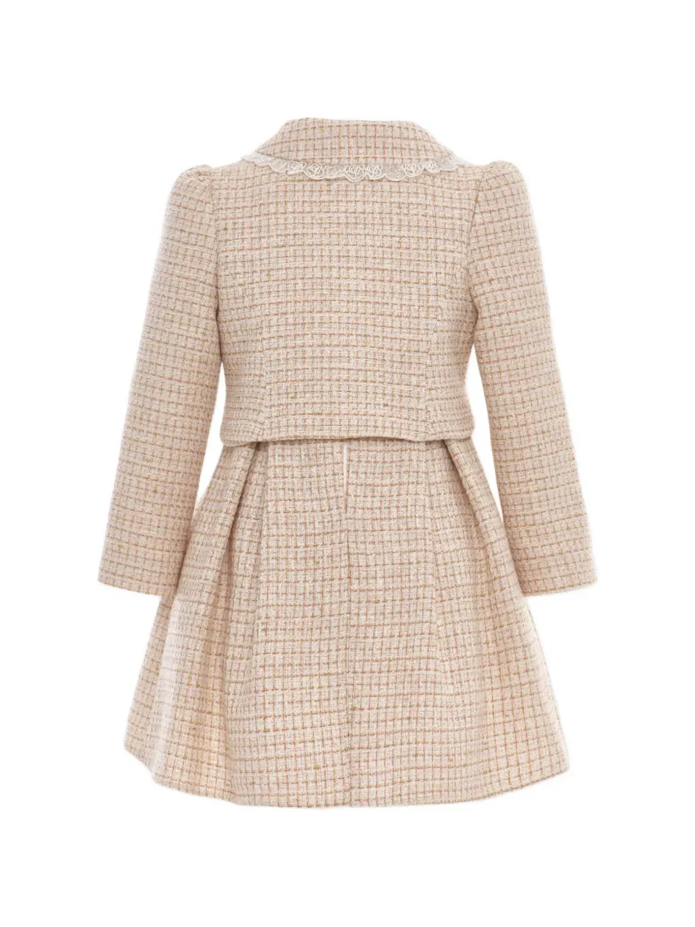 Комплект из пиджака и юбки из букле Dress & Fleur, нейтральный — фото 2