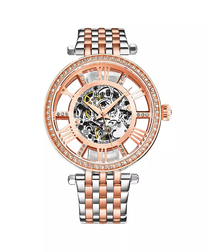 

Delphi 3944 Automatic 38mm Ladies Skeleton Watch – Женские скелетонные часы Delphi 3944 с автоподзаводом, 38 мм Stuhrling, золотой