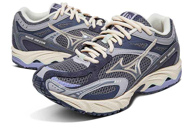 Mizuno Вейв Орион 'Тилово-белый' — Тёмно-серый синий, цвет Dark Gray Blue — фото 4