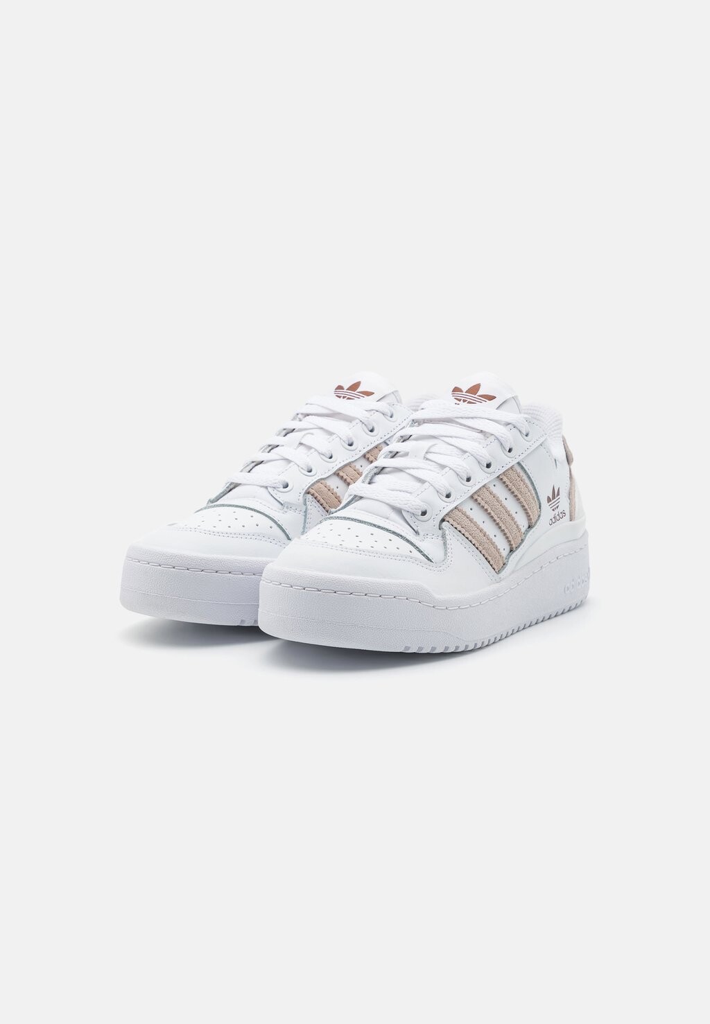 

Кроссовки на шнуровке FORUM BOLD STRIPES adidas, белый