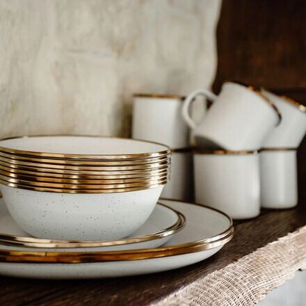 

Набор эмалированных кружек Barebones Barebones, белый